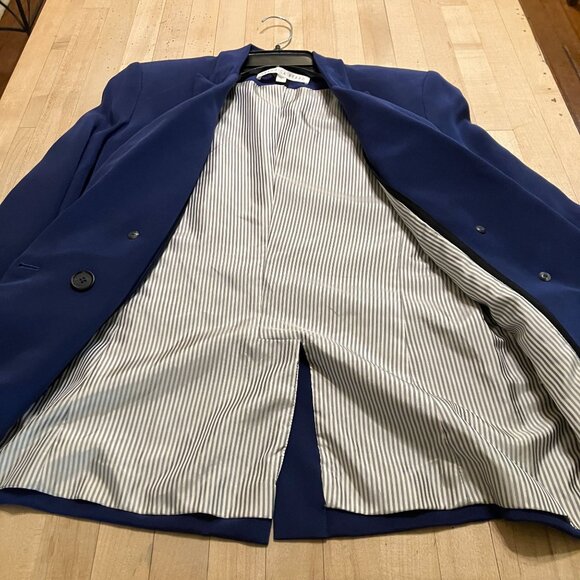 Veronica Beard Womens Miller Dickey Blazer Designer Jacket Size 6 Blue SP EXC - Picture 11 of 12